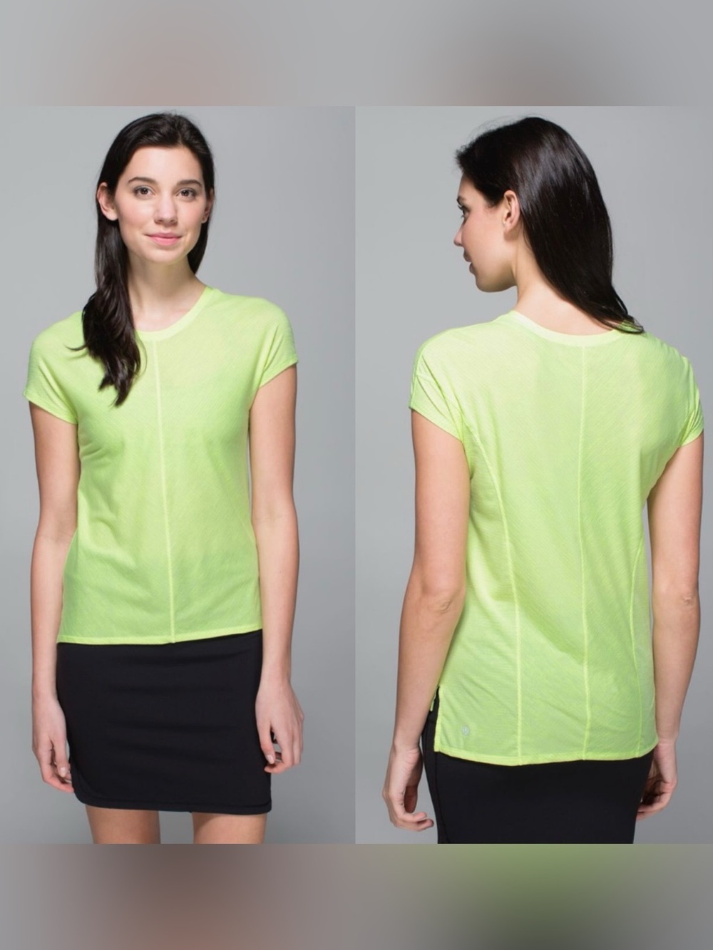 Lululemon Retreat Tee, Neon Clear Mint, 8